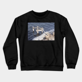 Broken jetty. Crewneck Sweatshirt